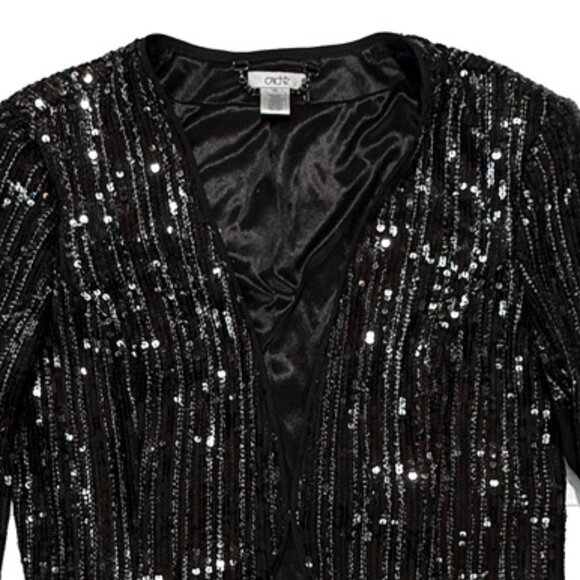 Cache Cropped Sequins Jacket - Picture 4 of 9
